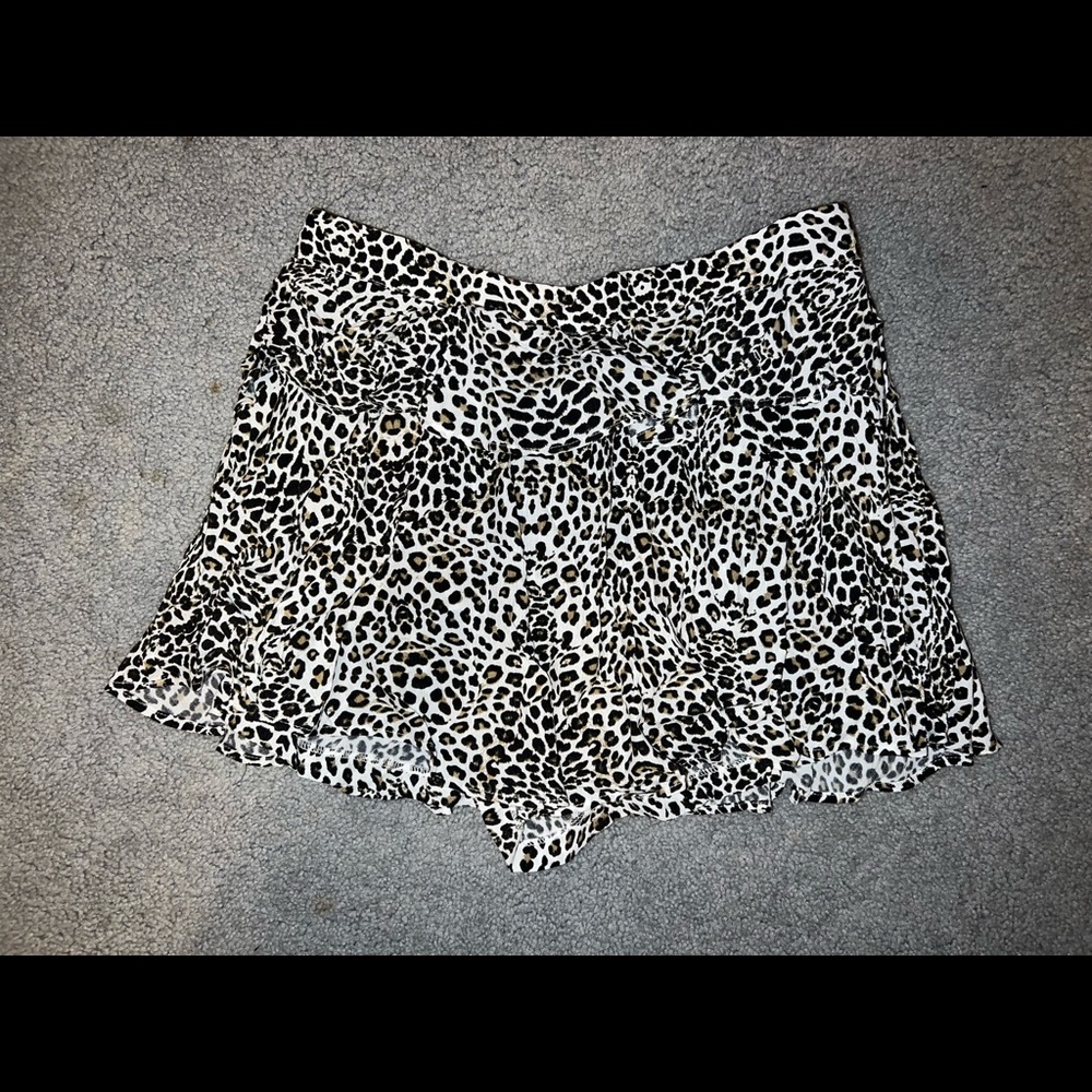 Leopard Print Skort